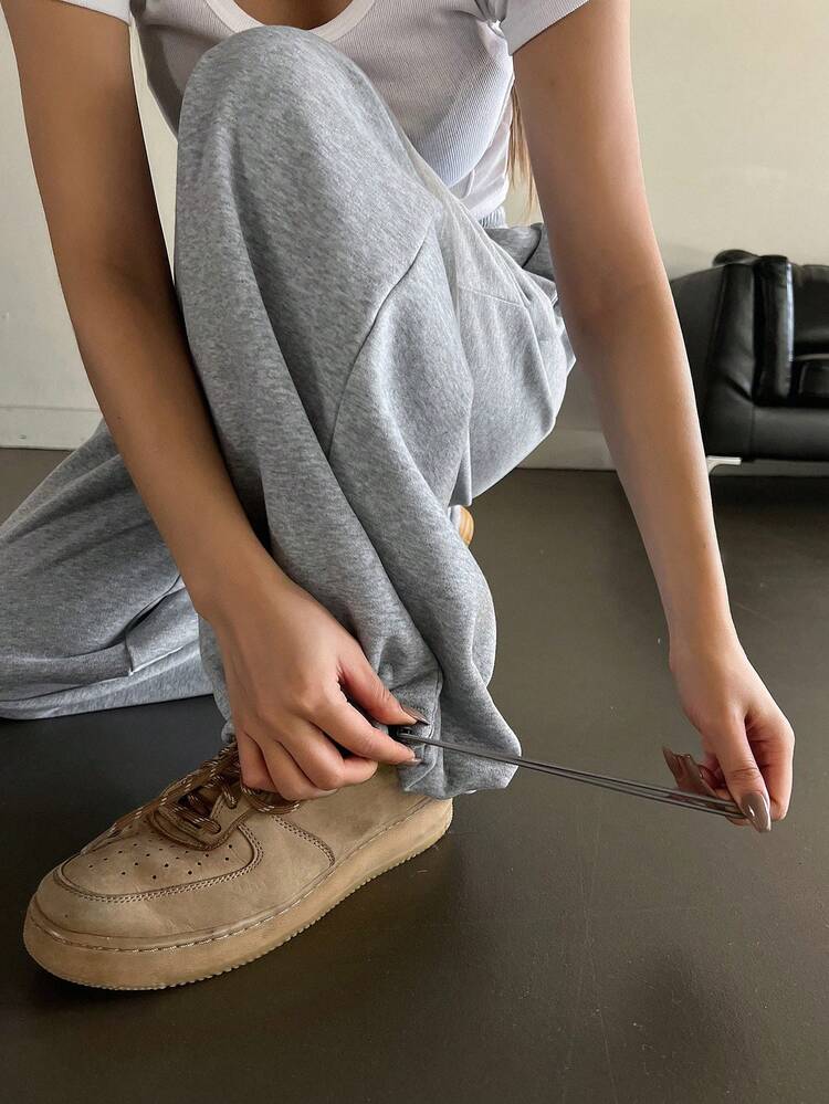 Women's Casual Korean Style Loose Drawstring Waist Sweatpants