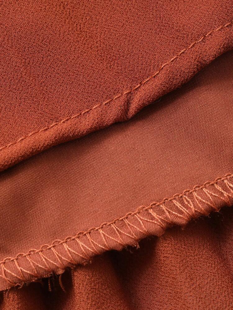 Elegant Professional Commute Fashion Party Old Money Lace Patchwork Orange Dress For Women, Spring/Summer, Suitable For Valentine's Day Sundress