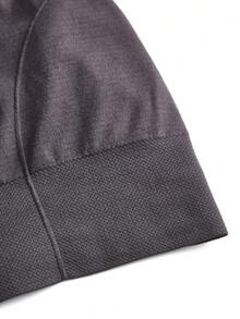 حمالة صدر بليت بحجم زائد بسيطة بالموحد اللون دون خياطة - رمادي غامق - مشاهدة 4