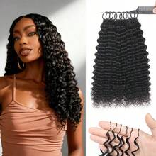 Jerry Curly Human Crochet Hair In 100% Remy Human Hair Feather Line Crochet Hair Braids Salon Silky Seamless Invisible Natural Black Color For Thin Hair Woman Micro Pre Looped Crochet Human Hair Extensions - Multicolor - View 81