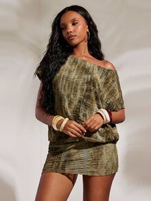 Opulessa Women's Backless Knit Jumpsuit, Spring/Summer - Army Green - View 4