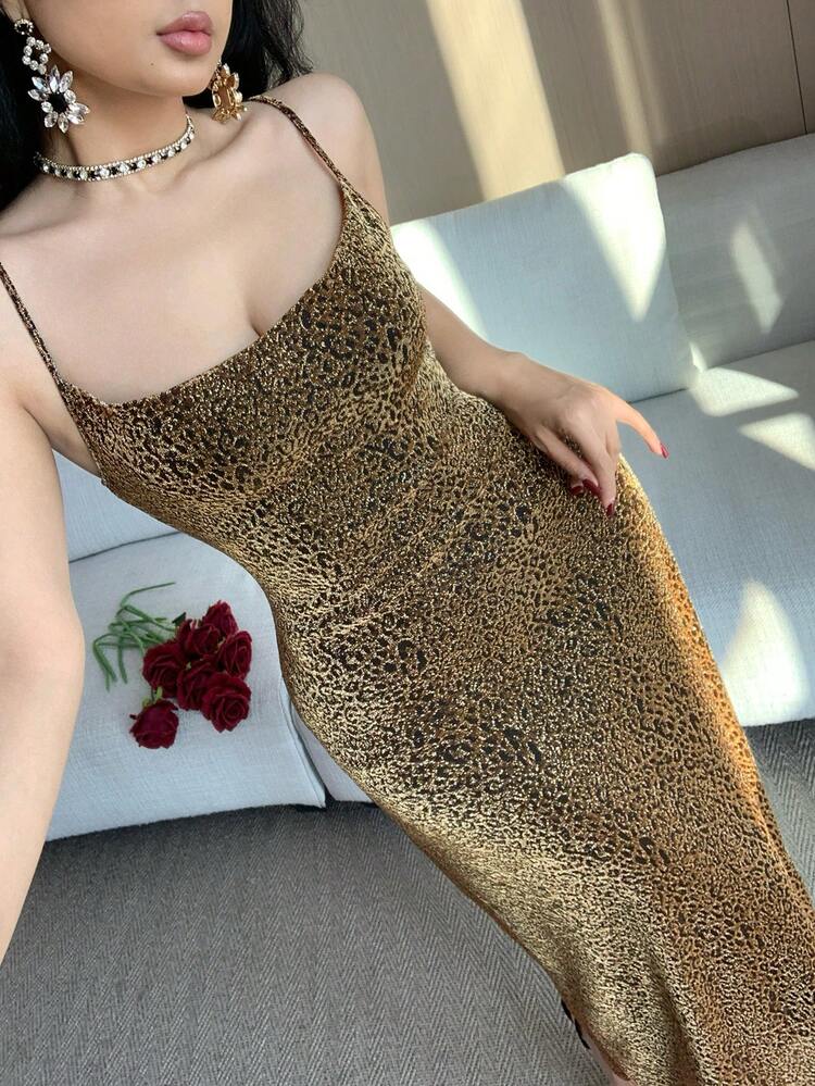 Women's Elegant Floral Print Sleeveless Mid-Length Dress, Summer Wedding Guest Dress Sundress