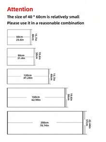 SHEIN 1pc Diatomite Kitchen Mat, Simple Pattern Cushioned Anti-Fatigue Kitchen Rug, Absorbent Quick-Dry Non-Slip Floor Mat For Kitchen, Bathroom, Entryway, Laundry Room - Multicolor - View 14