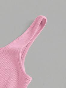 Slaydiva 3件装 黑白休闲基础款露背无袖深V领罗纹背心 女款 - 彩色 - 查看 5