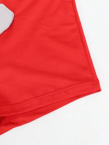 1件装 时尚亮红色面料中腰性感男士三角裤 - 紅色 - 查看 6