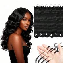 Jerry Curly Human Crochet Hair In 100% Remy Human Hair Feather Line Crochet Hair Braids Salon Silky Seamless Invisible Natural Black Color For Thin Hair Woman Micro Pre Looped Crochet Human Hair Extensions - Multicolor - View 35
