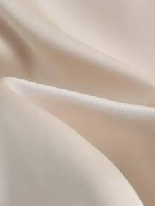 GlowEve CURVE Plus Size Faux Pearl Decor Crew Neck Sleeveless Elegant Dress - Apricot - View 5
