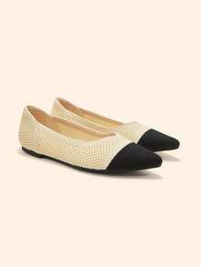 CUCCOO BASICS Women's Flats - Black and White - View 6