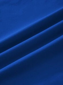 Manfinity Joysei Standard Fit Men's Navy Blue Short Sleeve T-Shirt - Royal Blue - View 5