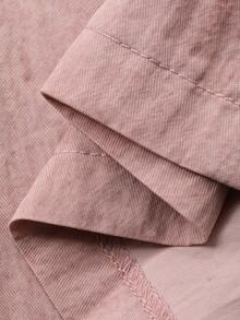 DAZY Women's Casual Floral Print Sleeveless Lapel Tie-Up Vest And Wide Leg Pants 2-Piece Set, Spring/Summer - Pink - View 7