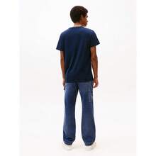 Linear Slim Men´S T-Shirt Black - Dark Night Navy - View 3
