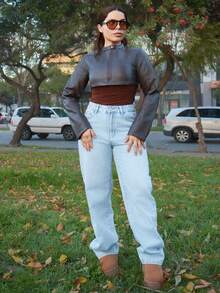 Lupita Cardoza Women PU Leather Short Jacket,Fall Clothes - Brown - View 6