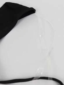 1pc Men's Sexy Hollow Out Mesh Bodysuit, Slim Fit, Black - Black - View 3