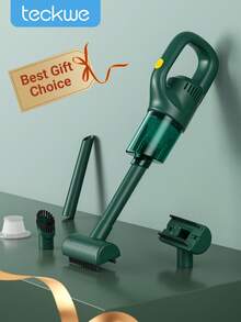 Teckwe Cordless Vacuum Cleaner Powerful Stick Vacuum Rechargeable Portable Cordless Vacuum For Carpet, Tile, Pet Hair, Green - Green - View 1