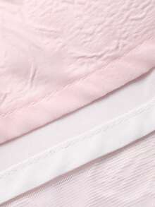 DAZY Women's Square Neck Ombre Korean Style Textured Mid-Length Dress - Pink - View 3