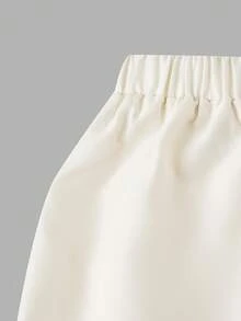 SHEIN MOD Chân váy nữ màu trơn, cạp chun, viền bèo nhún, kiểu dáng thường ngày, mùa xuân/hè, trang phục lễ hội cho nữ, thanh lịch, ngày lễ, lễ hội âm nhạc, phong cách du mục, phong cách đồng quê, phong cách Boho, tiệc tối cho nữ, sinh nhật, sang trọng, chân váy dự tiệc trà, phong cách Bohemian, chân váy dự tiệc trà - Màu be - Xem 7