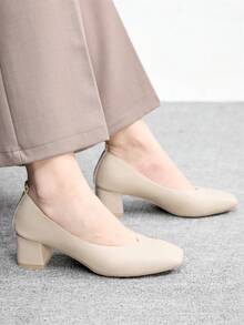 CUCCOO BIZCHIC Women's Pointed Toe Versatile Fashion High Heels For Daily Wear - Apricot - View 6