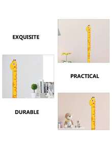 1 Unicorn, Giraffe, Dinosaur Height Wall Sticker 195cm/76in - Creative Cartoon Height Measurement Sticker, Suitable For Room And Home Decor - Self-Adhesive And Removable, Some Patterns Sent Randomly - Multicolor - View 4