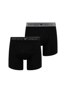Armani Men's Classic Fit Easy To Match Soft Commuting Casual Gym EM000255-AF10776-MC108 - Black/Black - View 1