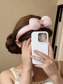 Joivida 1 chiếc băng đô nơ mềm mại dễ thương, phụ kiện tóc ấm áp mùa đông cho Ngày Valentine, Năm mới, Quà tặng tựu trường, Sử dụng hàng ngày, Tiệc theo chủ đề - Nhiều màu - Xem 1