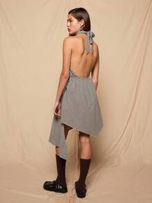 COUREZ 女士中长连衣裙 - 黑與白 - 查看 3