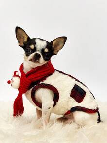 PETSIN 宠物服装、圣诞节、秋冬季、双腿背心、犬猫服装、宠物猫服装、狗狗用品和服装 - 彩色 - 查看 2