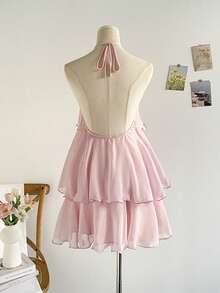 Soleia Women Mini Dresses - Pink - View 2