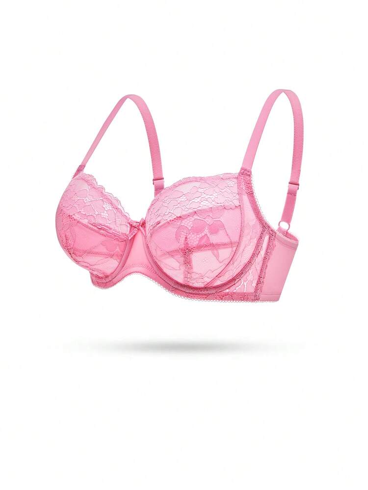Full Coverage Lace Mesh Bra