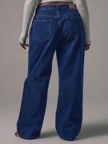 MUSERA Plus Size Jeans - Dark Wash - View 2