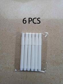 3/6/12pcs White Liquid Chalk Pen For Chalkboard, Led Writing Board Pen, Pen For Sticker Labeling, School Stuff , Erasable Marker Pen Back To School - White - View 13