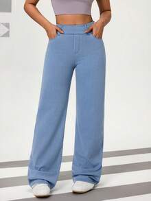 Flexra Tall Women's Casual Loose Fit Jeans With Pockets - Light Wash - View 6