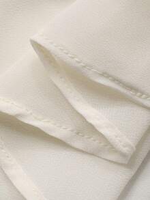 DAZY 女士优雅花卉纹理荷叶边无袖连衣裙，夏季 - 米色 - 查看 9