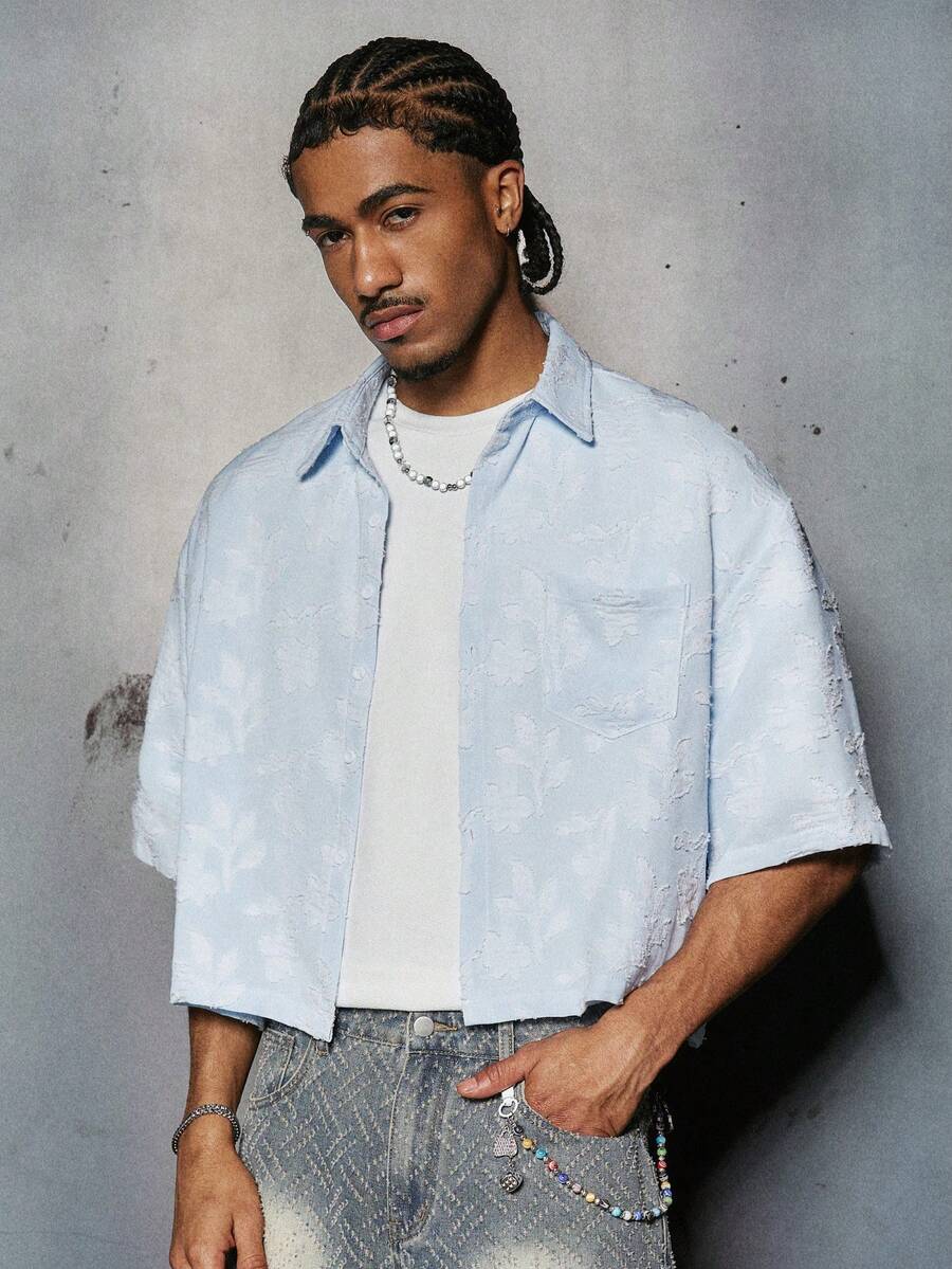 PAVTROS Men Shirts - Blue - View 1