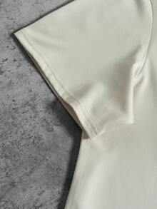 PAVTROS Men's Round Neck Short Sleeve Fashionable Summer Casual T-Shirt Set - Beige - View 6