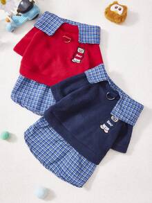 PETSIN Vêtements pour animaux de compagnie de plusieurs tailles, style 2 en 1 avec doublure thermique, doux et confortables, respirants, anti-boulochage, légers, lavables, de couleur unie, pour chats sans poils, teddies, bichons et petites races, pour un usage quotidien à la maison ou en extérieur, en automne et en hiver par temps froid - Multicolore - Voir 3