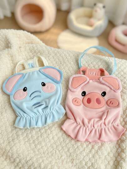 PETSIN 1 Peça de Roupa para Animais de Estimação, Leve, Quente e Respirável, Formato de Animal Fofo, Roupas de Cachorro Rosa e Azul, Adequado para Passeios Diários, Brincadeiras ao Ar Livre, Festas de Inverno para Animais de Estimação da Raça Bichon Frisé, Roupas de Cachorro, Roupas de Animais de Estimação Confortáveis