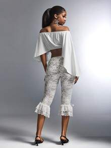 Amplova 2026 New White Off-Shoulder Oblique Shoulder Versatile Solid Color Comfortable Women Top - White - View 11
