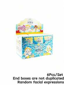 POKOJA LAND 盲盒（非毛绒填充），适合作为节日礼物送给朋友，海底美人鱼城堡盲盒人偶 - 共7款（6款常规款+1款隐藏款），ABS材质收藏玩具，饰以珊瑚/珍珠，送给亲朋好友的贴心礼物，人偶收藏家的独特装饰品，时尚的海洋主题角色套装，适合摆放在架子/桌面上，可爱的美人鱼玩偶，适合爱好者和展示爱好者。 - 潮玩盲盒 - 查看 11