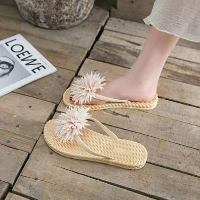 Zapatos de playa, ropa exterior para mujer, zapatillas geniales, dulce verano, plano, antideslizante, vacaciones junto al mar, agua húmeda, zapatillas cruzadas versátiles