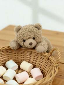 POKOJA LAND - BESTSELLERS 1个装可爱毛绒熊钥匙扣泰迪熊填充动物钥匙圈挂件手提包吊坠装饰创意礼物，适合儿童生日派对、家居装饰、女孩房间装饰、感恩节、春夏季 - 彩色 - 查看 5