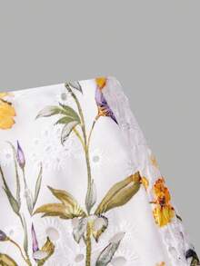 SHEIN MOD Đầm lửng nữ in hoa thêu họa tiết - Nhiều màu - Xem 8