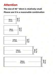 SHEIN 1 PC Silica Gel Kitchen Mat With Grey & Black Patterned Frame Design, Anti-Fatigue, Non-Slip, Absorbent, Quick-Drying Floor Mat Suitable For Kitchen, Bathroom, Laundry Room, Front Doorway, Etc. ,Room Decor - Multicolor - View 12