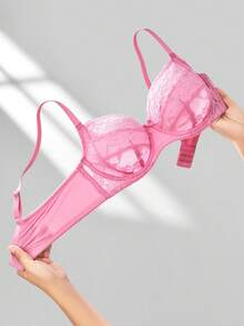 LUVLETTE 大码文胸和无钢圈文胸 - 西瓜粉 - 查看 9