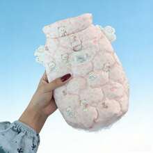 PETSIN 宠物狗衣服，高领设计，适合小型犬，外套派克大衣，可爱保暖，冬季绗缝毛绒，可拉开拉链，幼犬背心 - 彩色 - 查看 16