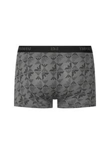 Armani 3 Pack Men's Boxer Briefs - Black/Black Print Shade/Black - View 3