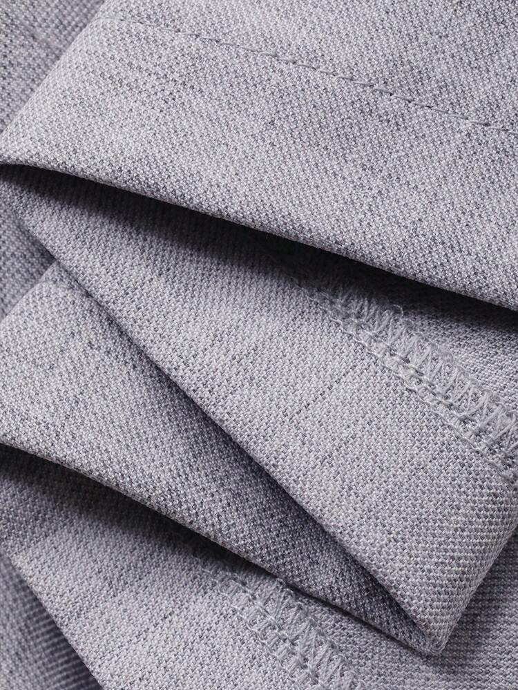 Women's Elegant Solid Color V-Neck Faux Pocket Pleated Vest & Skirt 2-Piece Set, Summer,Wedding Guest Dress Women