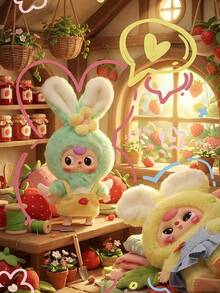 POKOJA LAND Blind Box, A Cute Stuffed Animal Blind Box In The Shape Of Rabbit Ears, An Interesting Desk Decoration Item, An Exquisite Tabletop Accessory, A Favorite Collection Gift For Collectors Of Stuffed Animals, A Christmas/Halloween Gift(Non-Plush Stuffed) - Trend blind box - View 4