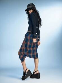 Sugerpunk 女士厚底凉鞋，露趾坡跟拖鞋，时尚鞋履 - 黑色 - 查看 6