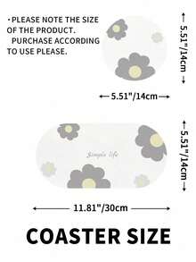 SHEIN 1 片厨房干燥垫 简约生活碎花简约风格清新吸水 5 秒速干防油防污易清洗美观适用于咖啡垫厨房干燥垫 - 彩色 - 查看 15