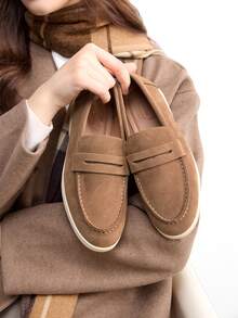 CUCCOO BIZCHIC Women's Casual Versatile Commute Simple Flats Valentine's Day - Apricot - View 4